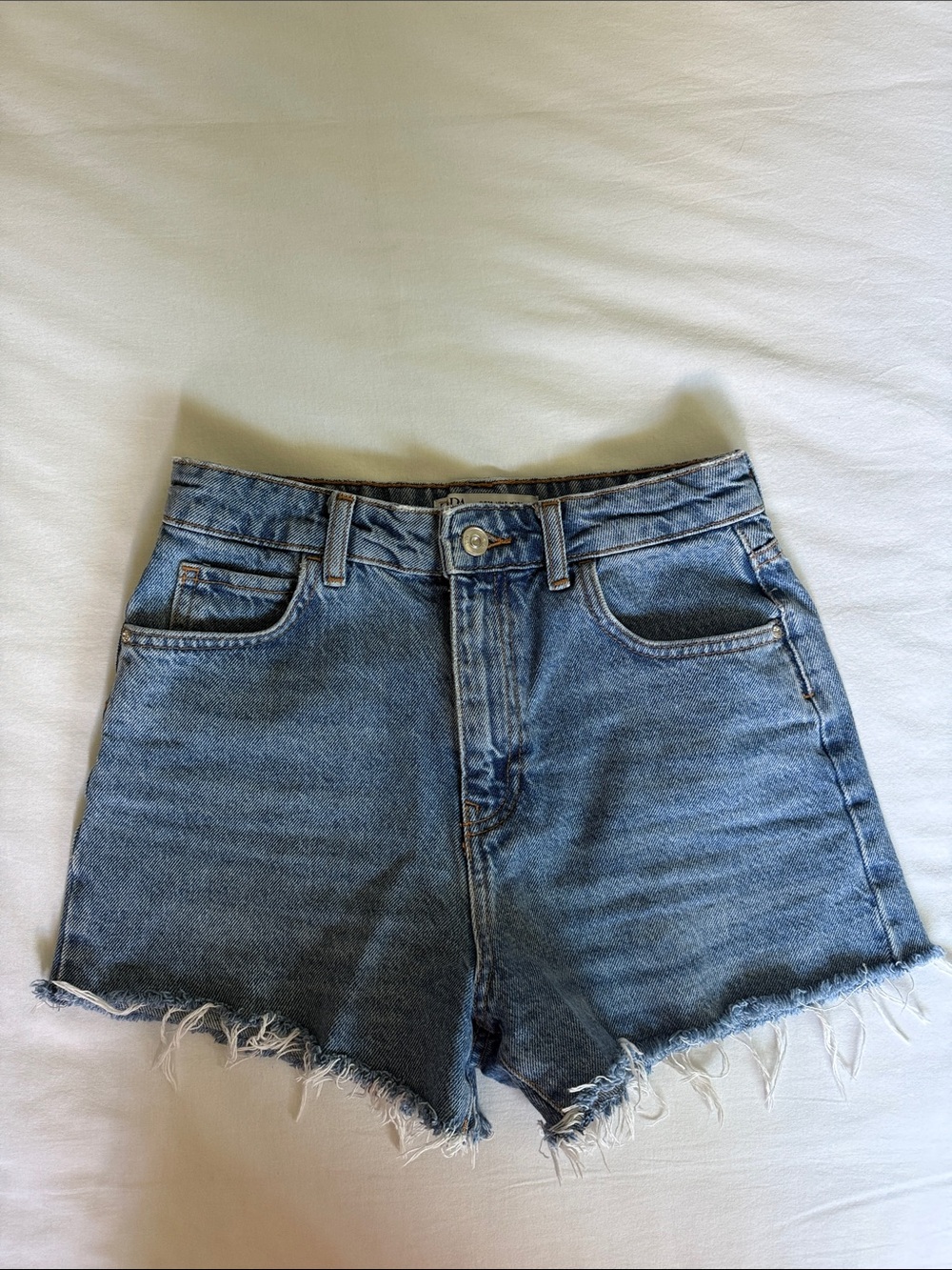 Zara High-Waisted Denim Shorts